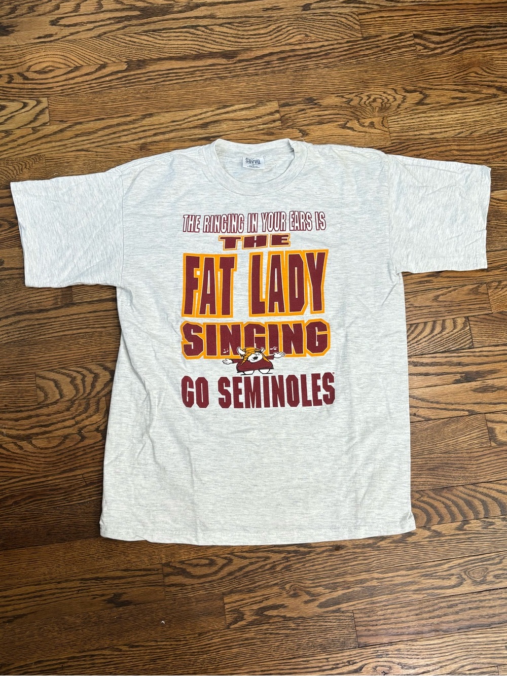 VTG Florida State “Fat Lady Singing - Go Seminoles” Graphic Tee | Large